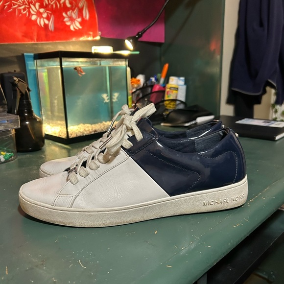 Blue and White Micheal Kors Sneakers - Picture 11 of 14